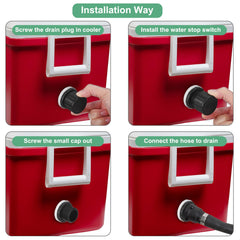 M METERXITY silicone gasket seal ensures tight fit to prevent leaks.