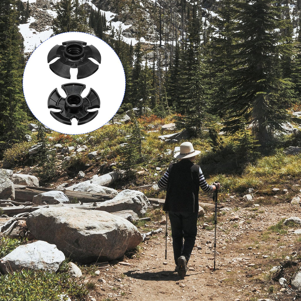 M METERXITY wear-resistant basket helps trekking poles glide over soft surfaces.