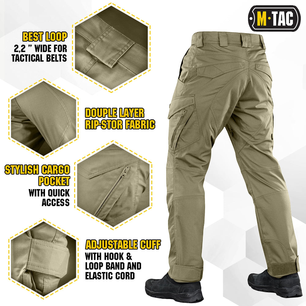 M-Tac Aggressor Flex adjustable waist demonstrates customizable fit for day-long comfort.