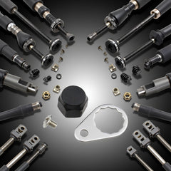 Close-up of M7 crank nuts and left-right handle assembly compatibility