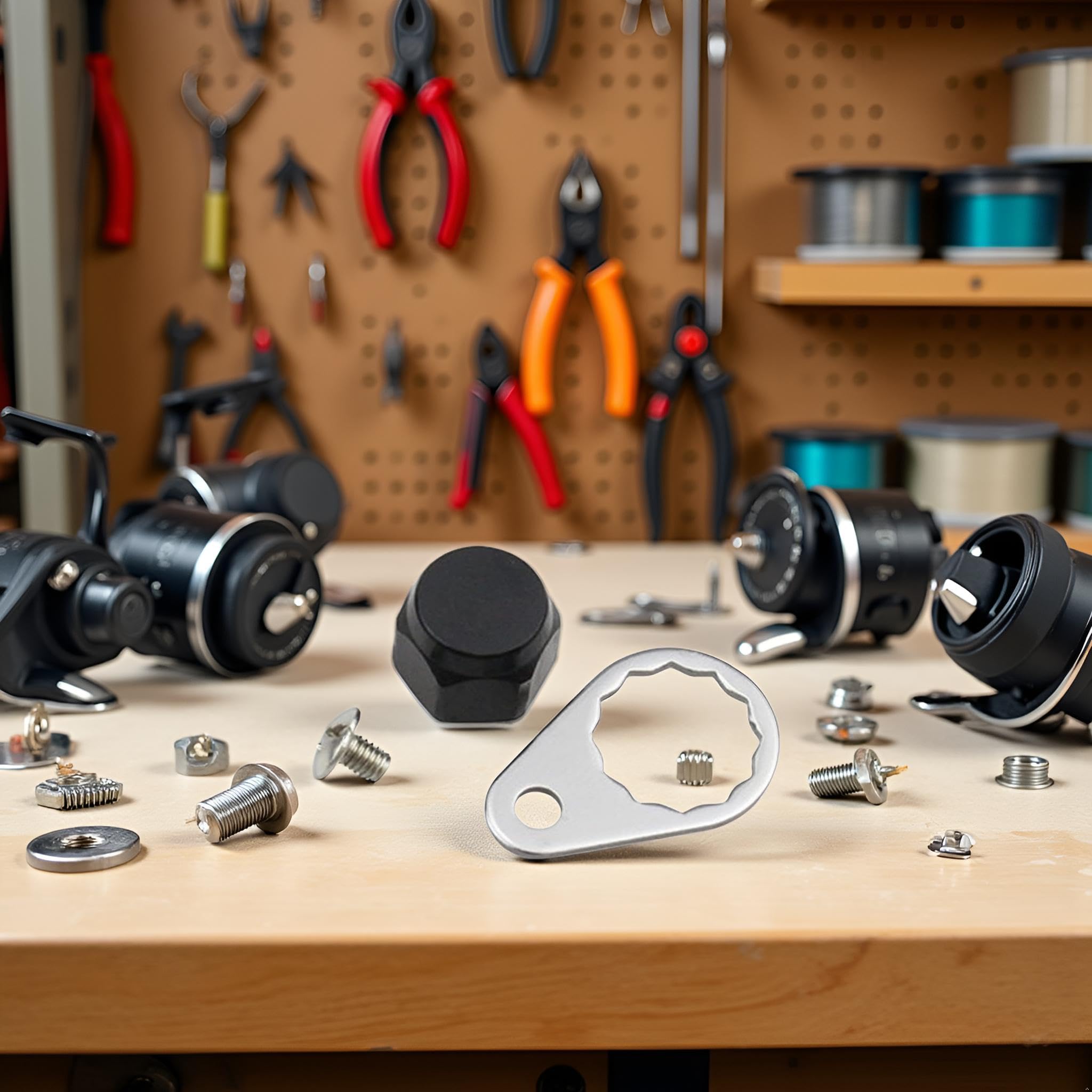 Replacement parts kit for fishing reel handle maintenance
