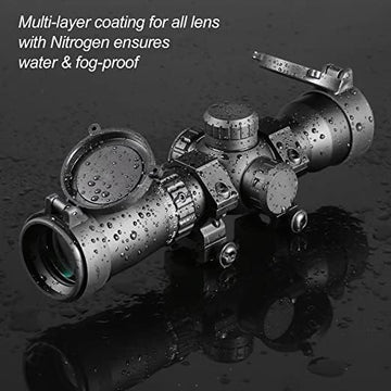 MA3TY crossbow scope red/green illuminated reticle aiding quick target acquisition