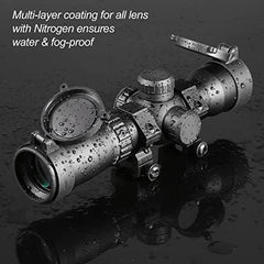 MA3TY crossbow scope red/green illuminated reticle aiding quick target acquisition