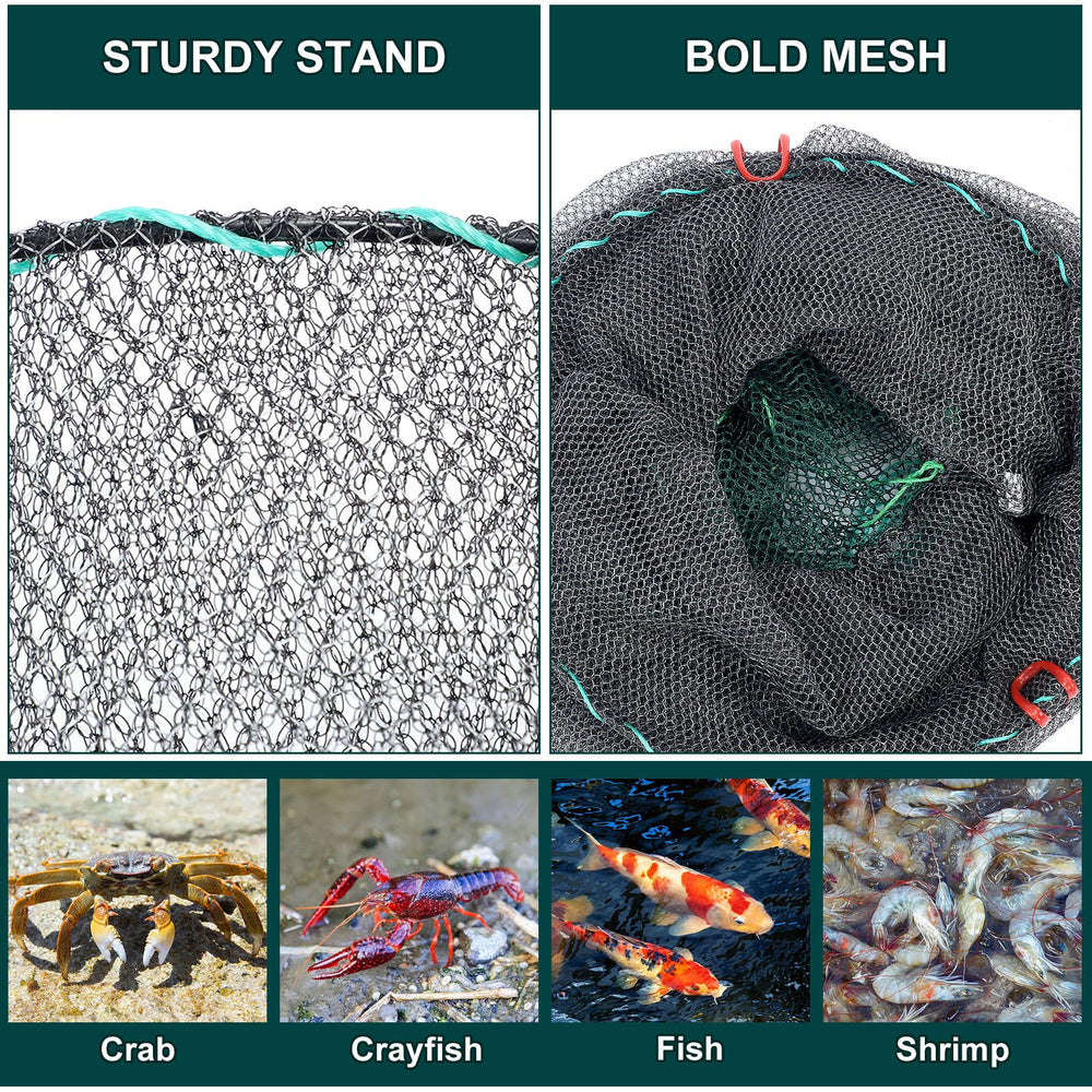 Trap catching crawfish, shrimp, and crabs in freshwater or coastal water
