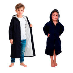 MACAR waterproof swim parka with towel lining for quick-drying comfort.
