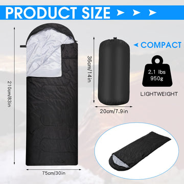 Macarrie 0-degree waterproof sleeping bag outer fabric blocks ground moisture.