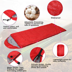 Macarrie sleeping bags color variety shown in outdoor setup for comfort.
