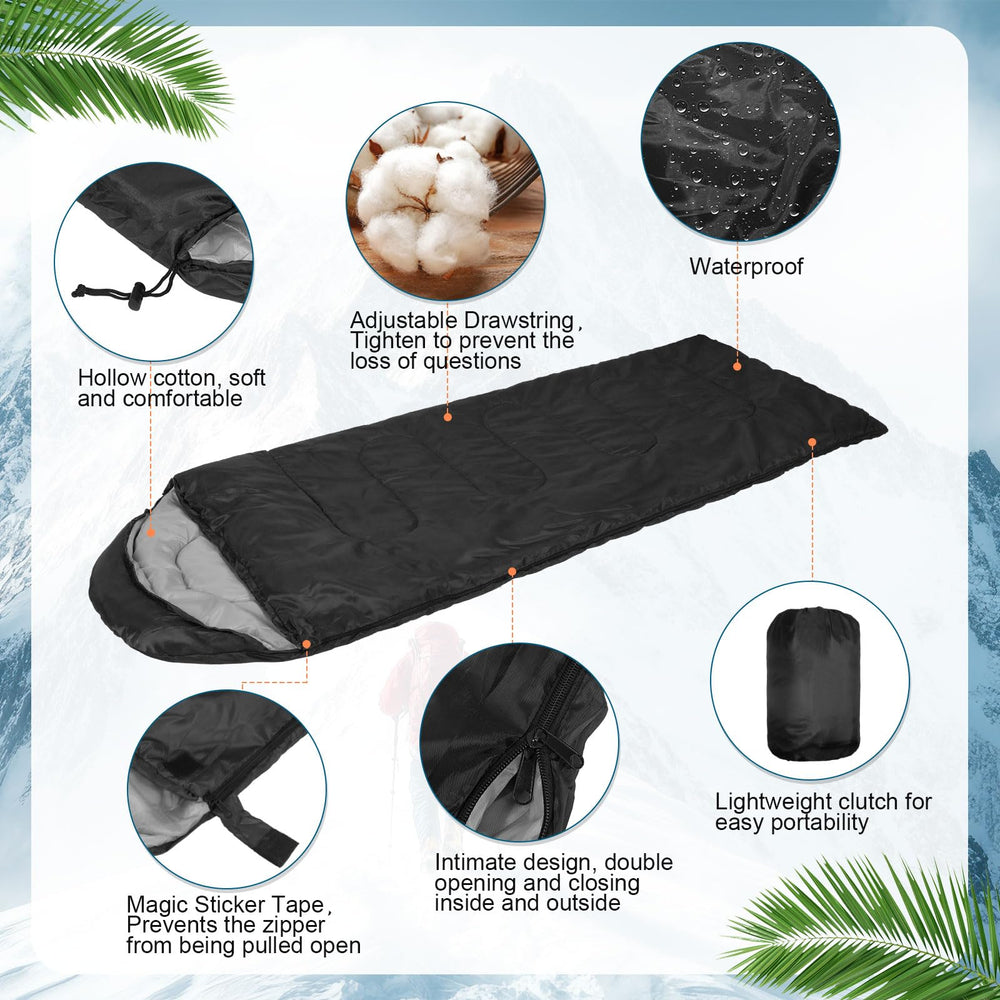 Macarrie adult sleeping bags warmth 50-68F ideal outdoor comfort