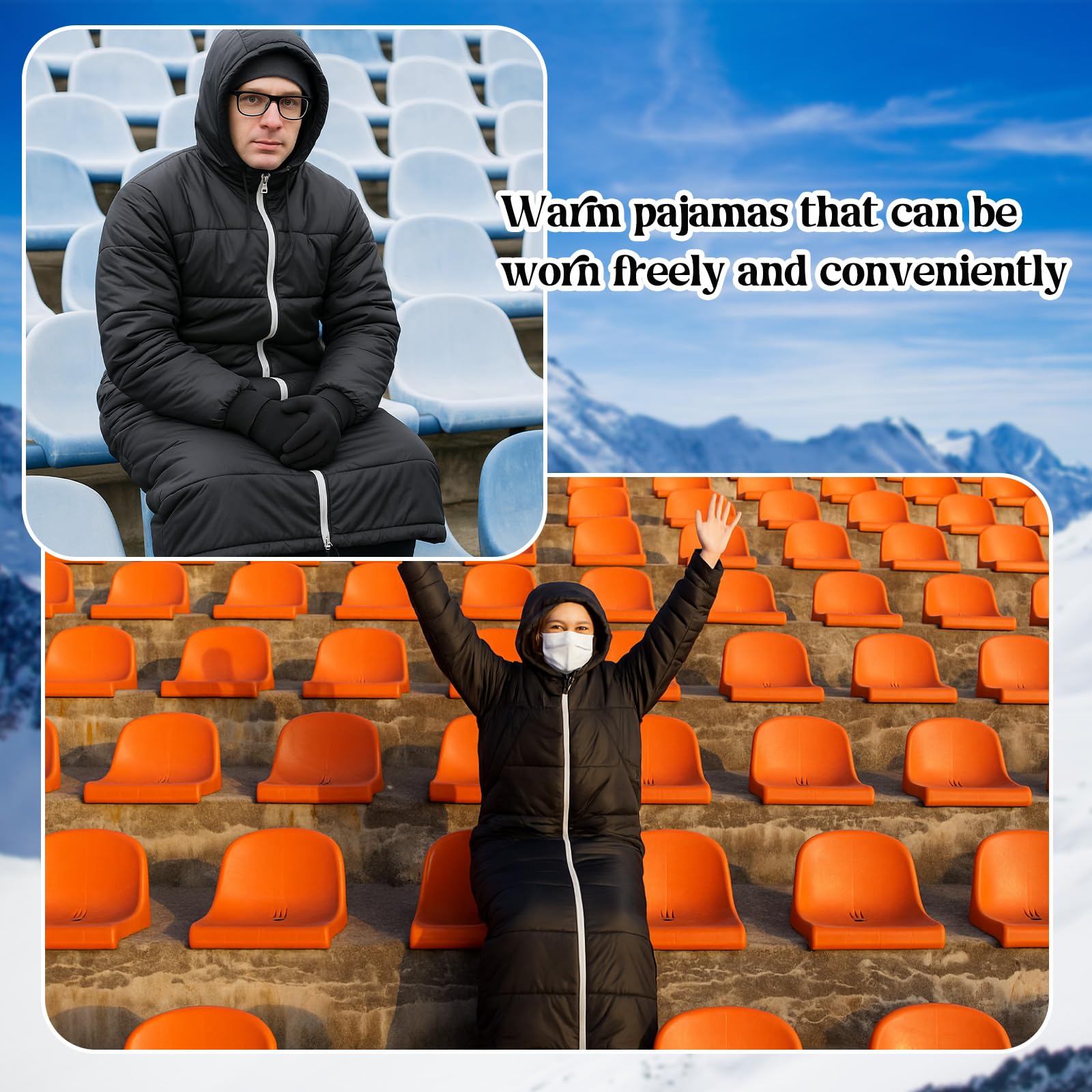 Macarrie black wearable sleeping bag ideal for extreme cold and wet conditions