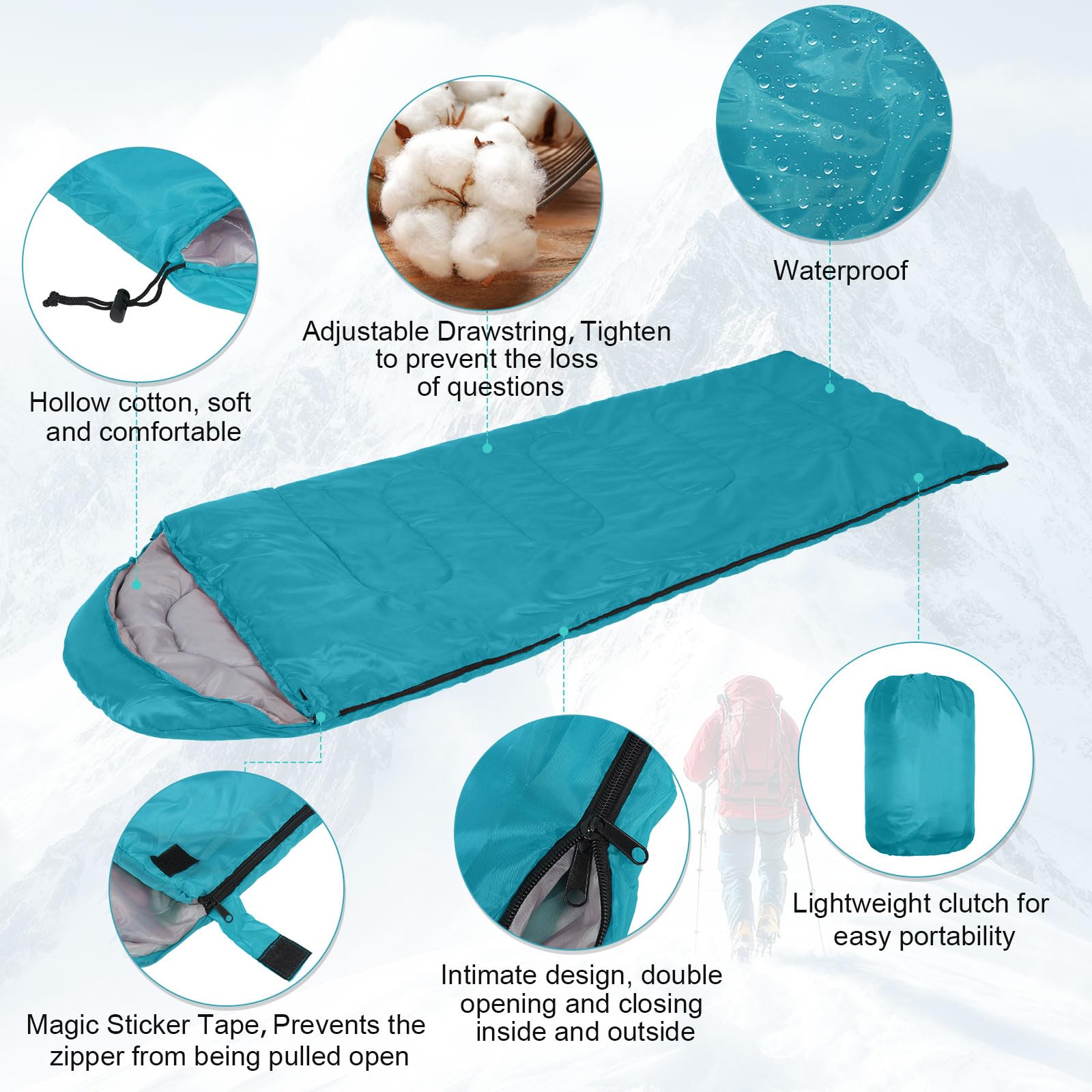Macarrie bottom-zip design allows foot ventilation on milder nights.