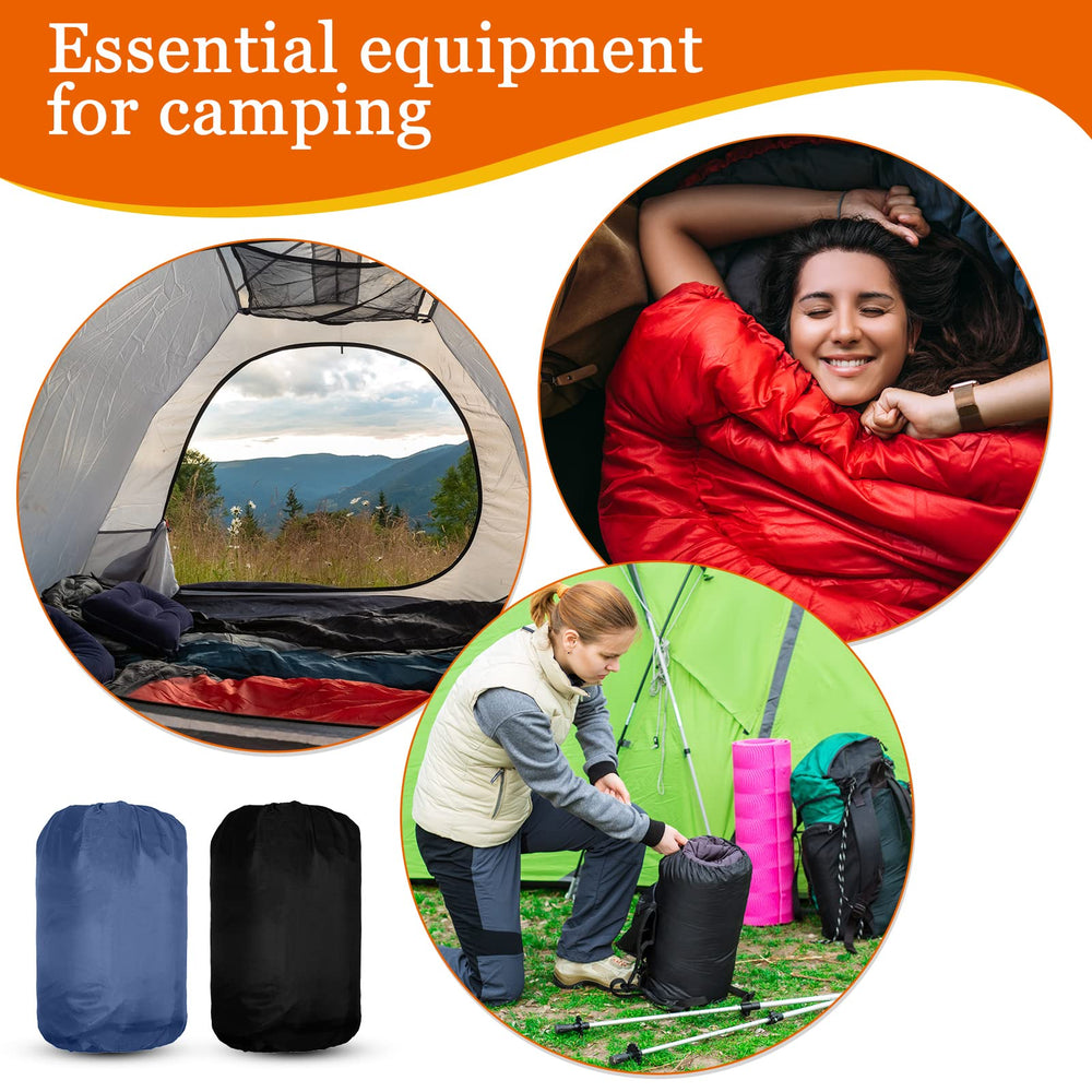 Macarrie bulk sleeping bags in packaging highlight easy transport with compression sack
