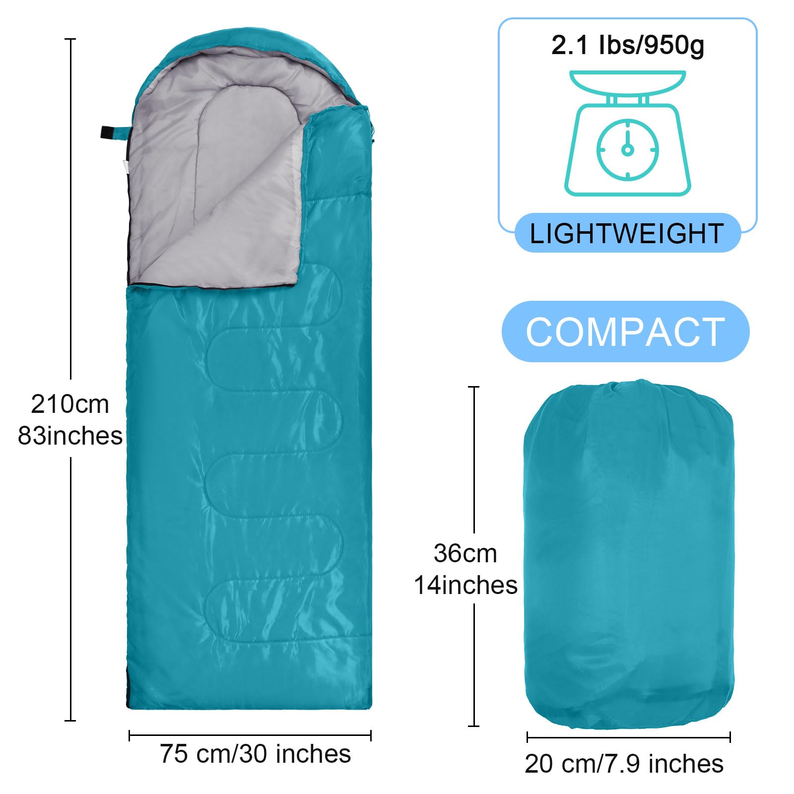 Macarrie compression sacks keep bulk sleeping bags compact for transport.