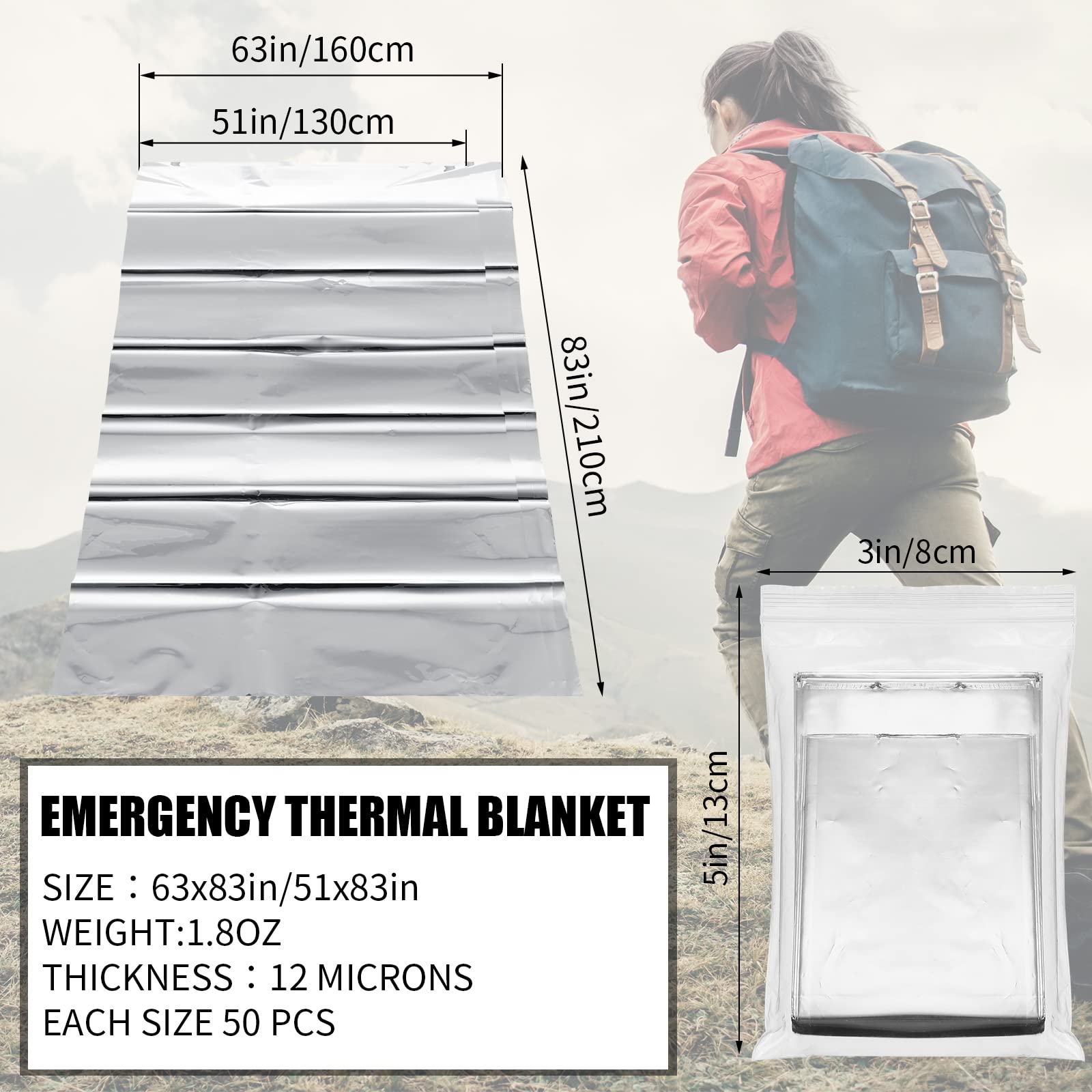 Macarrie small 51x82 inch blanket offers compact portability for hikes.