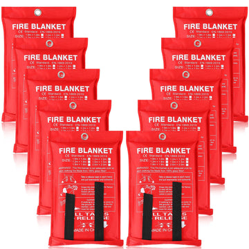 Macarrie fire blanket 47x47 inches ready for quick kitchen safety use (grease fire prevention).