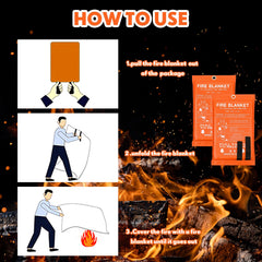 Macarrie fire blanket heat-resistance-550c withstands high temperatures for safety.