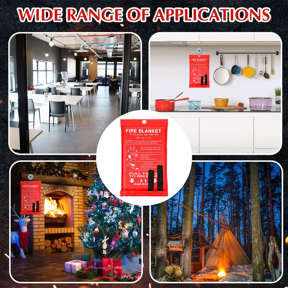 Macarrie fire blanket acts as a heat shield during cooking.
