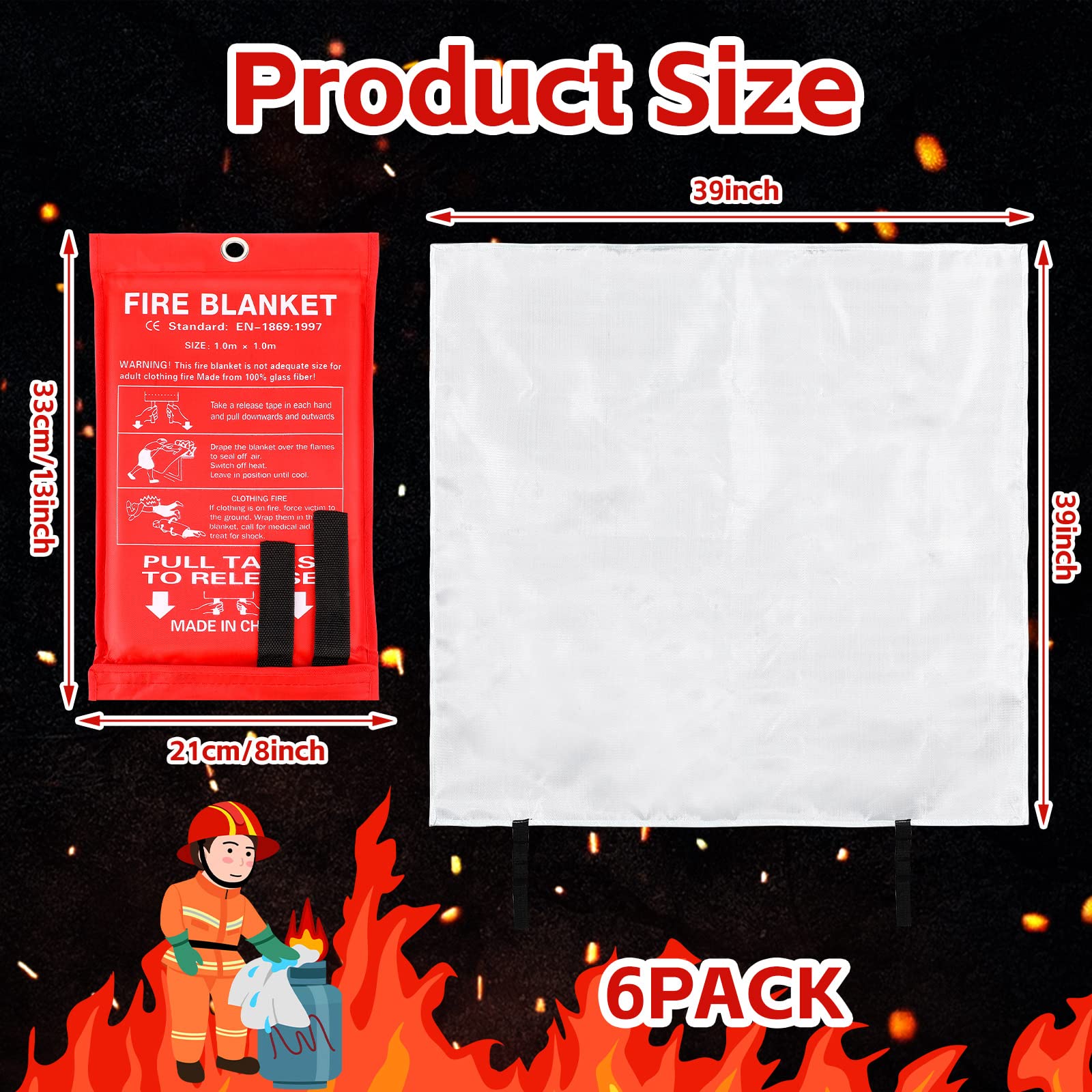 Macarrie fire blanket stored under kitchen counter enables quick emergency access.