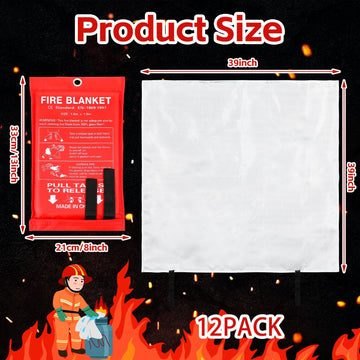 Macarrie fire blanket rolled for compact storage and quick grab-and-go use.
