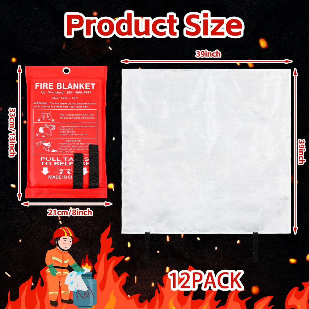 Macarrie fire blanket rolled for compact storage and quick grab-and-go use.