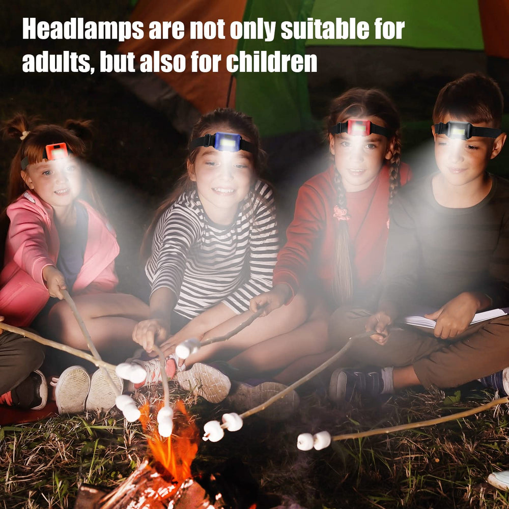 Macarrie headlamp includes 72 AAA batteries for immediate outdoor readiness