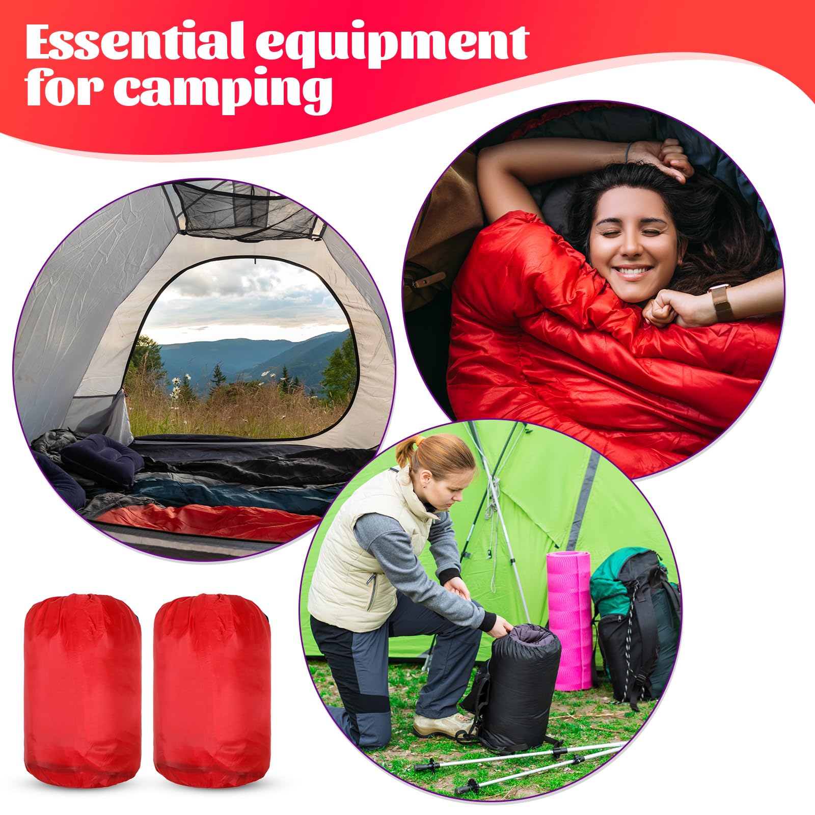 Macarrie adult sleeping bags sized 210x75cm for shelter use