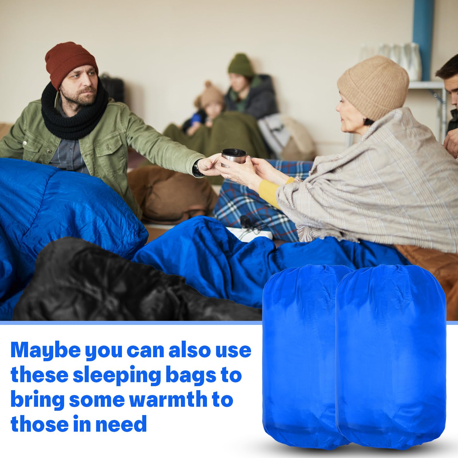 Macarrie sleeping bags hollow cotton insulation for balanced warmth