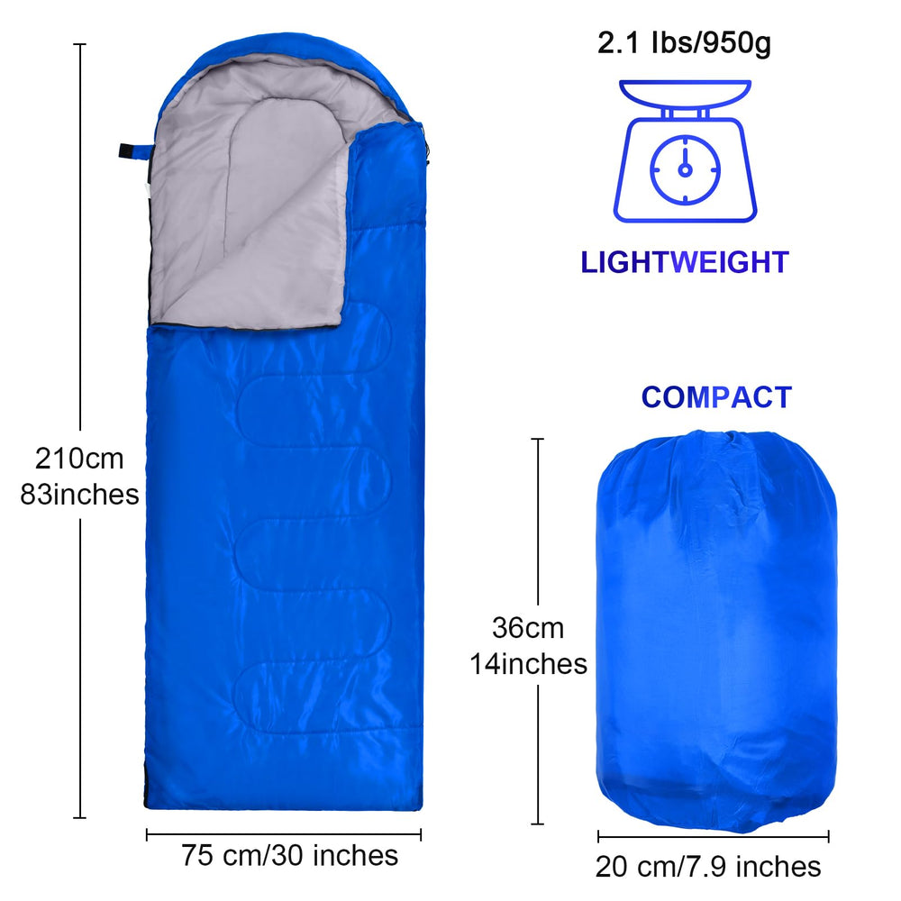 Macarrie sleeping bags have a two-way zipper for adjustable ventilation
