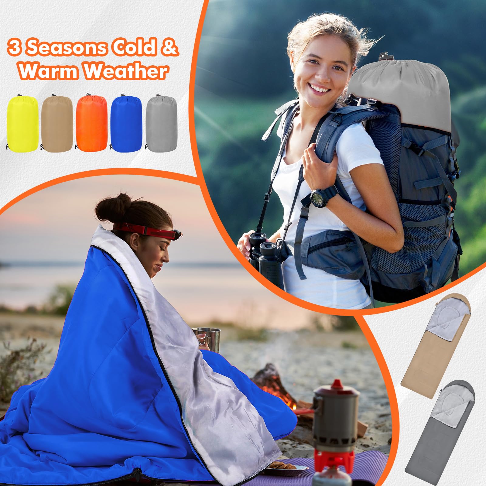Macarrie waterproof polyester surface with breathable fabric for comfortable outdoor sleep.