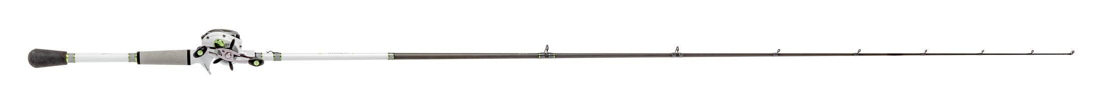 Front view showing rod guides and premium build