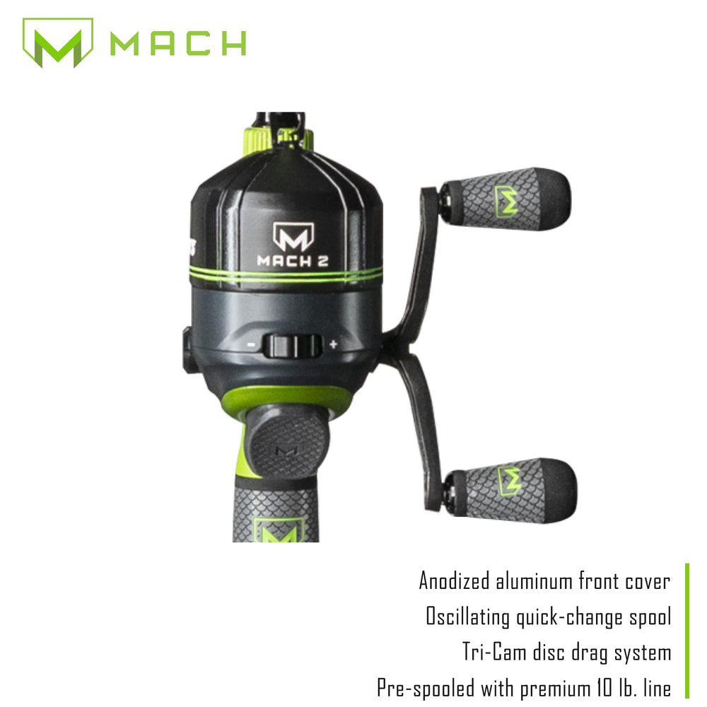 Mach 2 Spincast Combo reel and spool