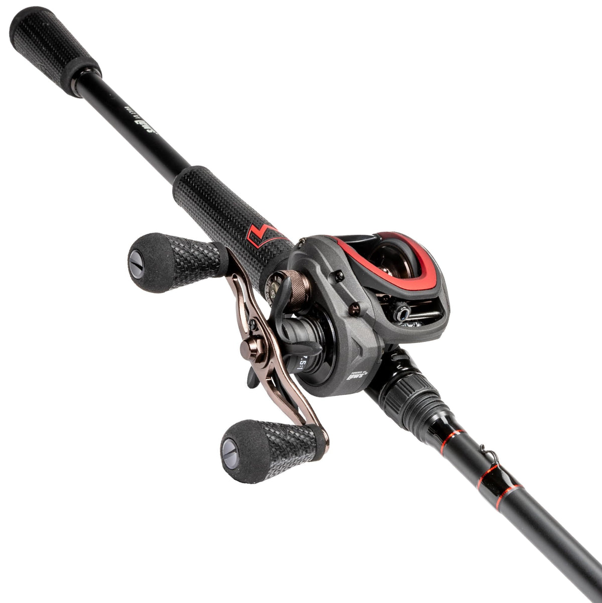 Lew's MACH Jacked 7'0 Med Hvy Fast Right-Hand Baitcast Combo - front view