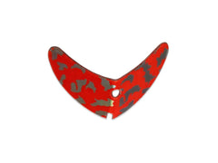 Mack's Lure Smile Blades 65156 red — front view showing lifelike action at slow speeds.