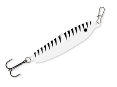 Mack's Lure Sonic BaitFish Glow White lure with three attachment points for versatile actions