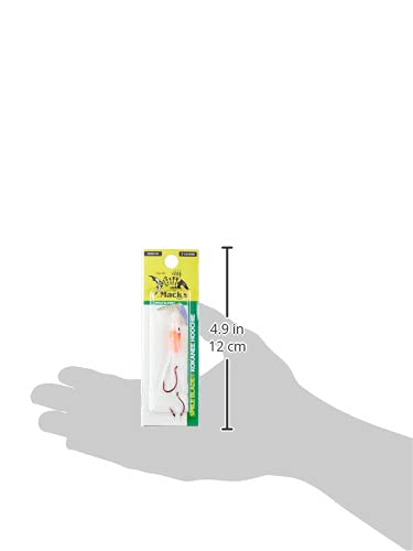 Mack's Lure clear high UV hoochie enhances visibility and lure profile.