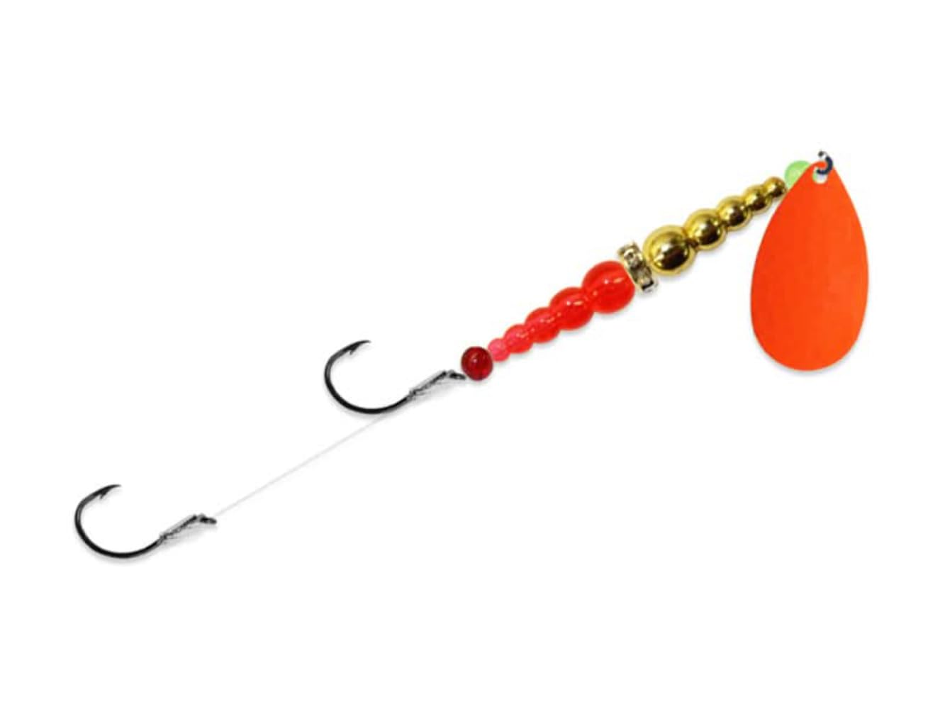 Mack's Lure Double Whammy blade close-up for strong attraction