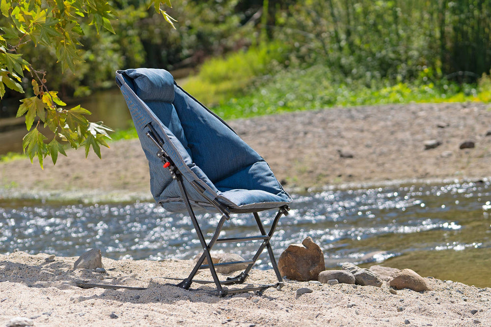 MacSports Diamond Rocker Chair side-view illustrating smooth rocking motion on patios.
