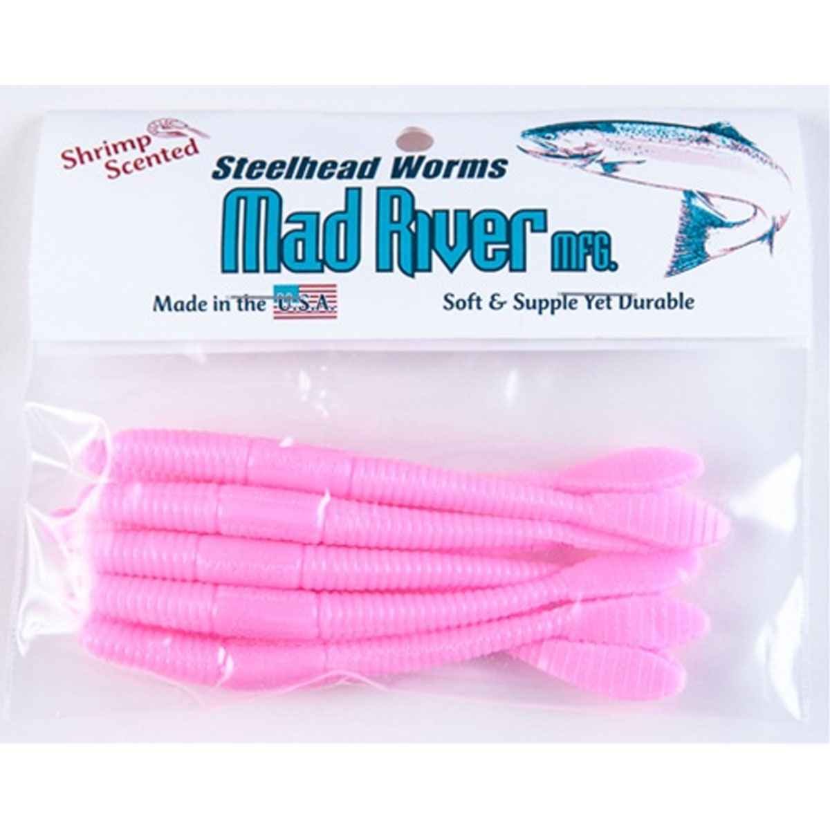 Mad River Stlhd Wrm Bbblegm 4in soft plastic lure for versatile freshwater fishing