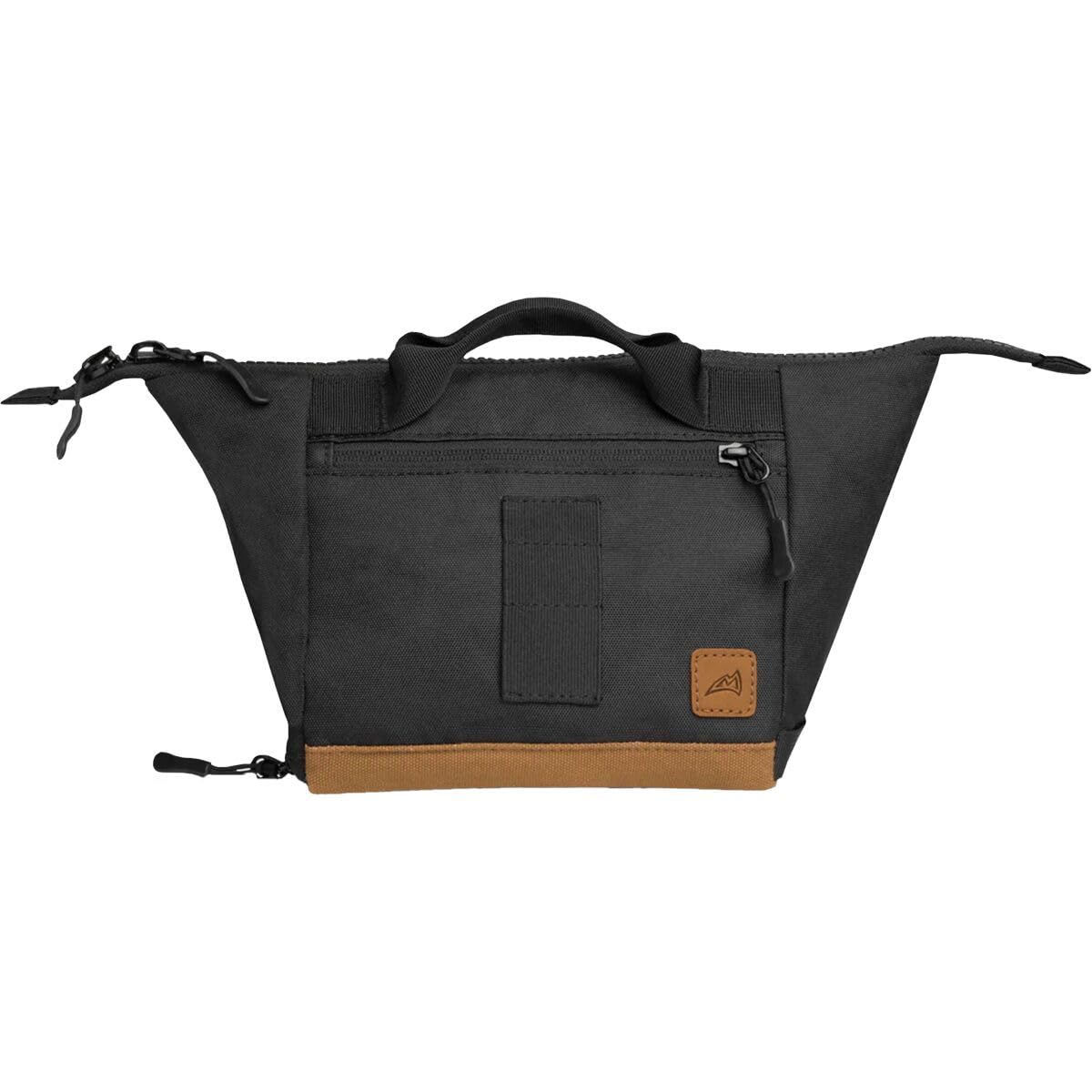 Mad Rock Hanger Chalk Pot Black 0 — top view showing secure closure and easy chalk access