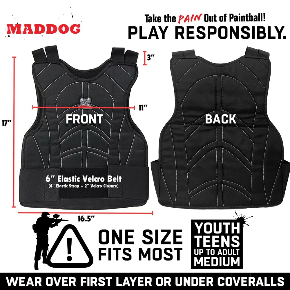 Maddog neck protector closeup shows flexible neoprene comfort and neck shielding