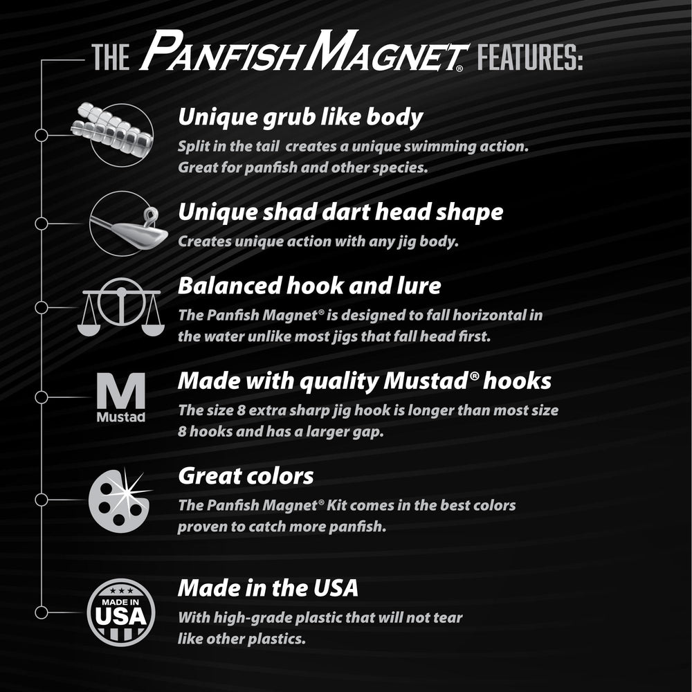 Made in USA branding on the Panfish Magnet Kit