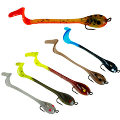 Six-pack Made in USA Tadpole Swimbait Lures for bass, pike, and crappie