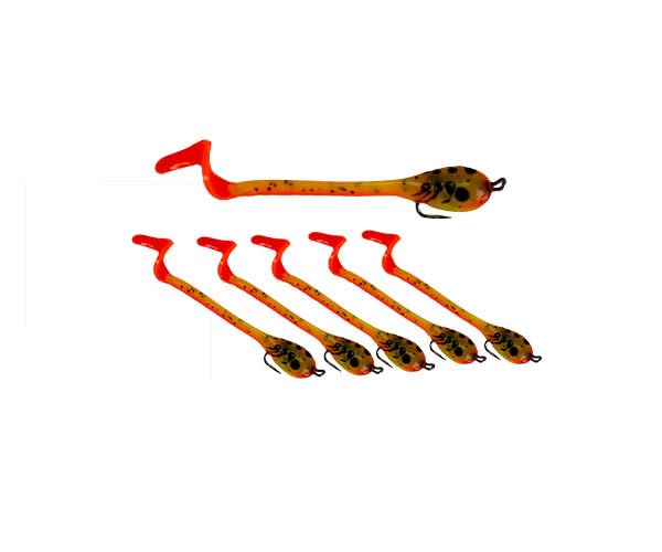 Twister Tad Fishing Lures FireTiger front view