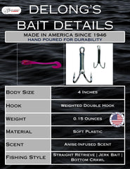 Pumpkinseed Chartruese Twister Tad lure with built-in weight