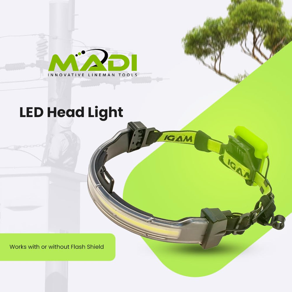 MADI HL4AA LED FR Headlight water-resistant design withstands rain and splashes