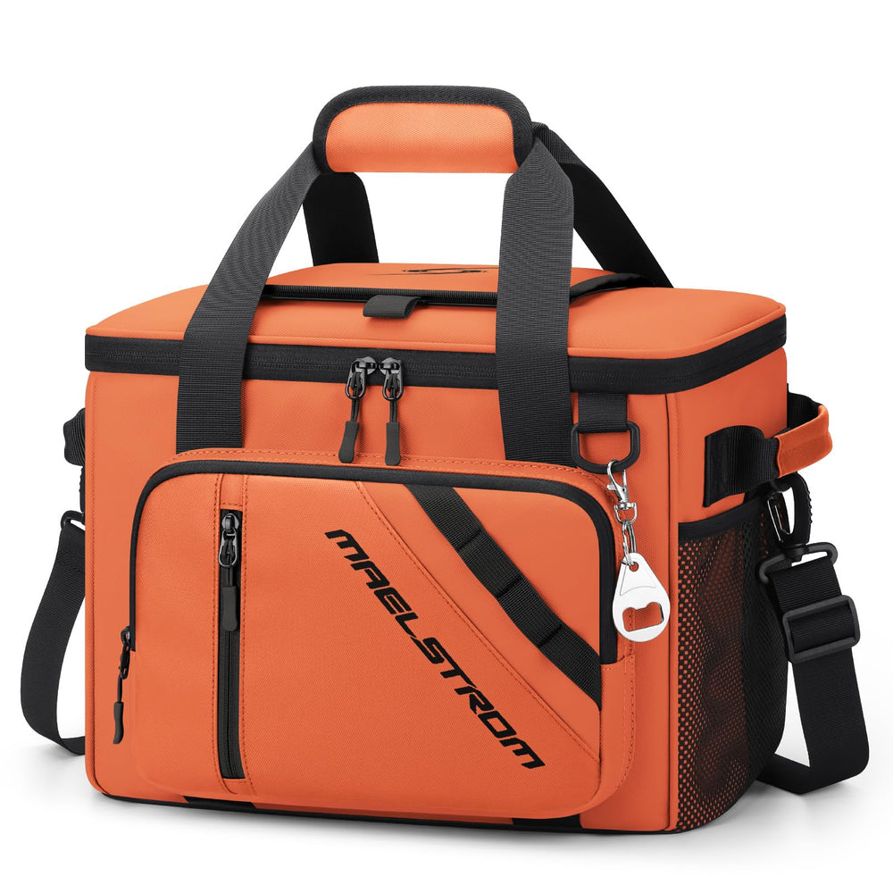 Maelstrom large-capacity cooler holds 30 cans and ice packs