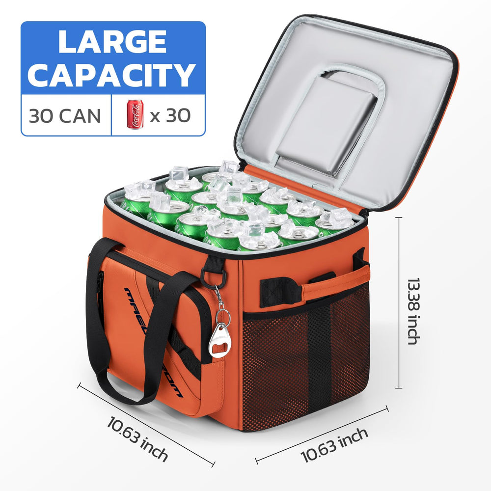 Maelstrom orange cooler top Velcro opening for fast access