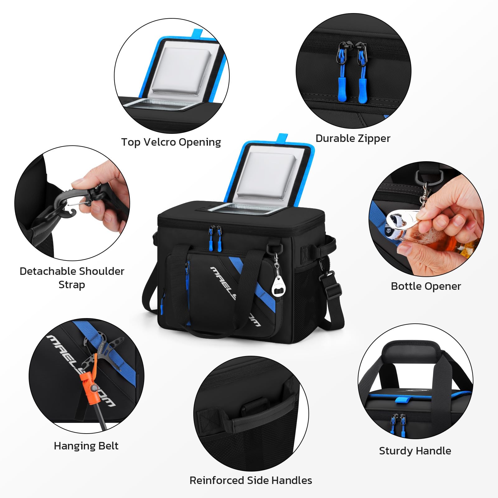 Maelstrom soft cooler top opening demonstrates easy access and quick beverage retrieval