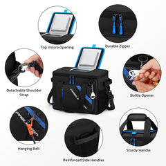 Maelstrom soft cooler top opening demonstrates easy access and quick beverage retrieval