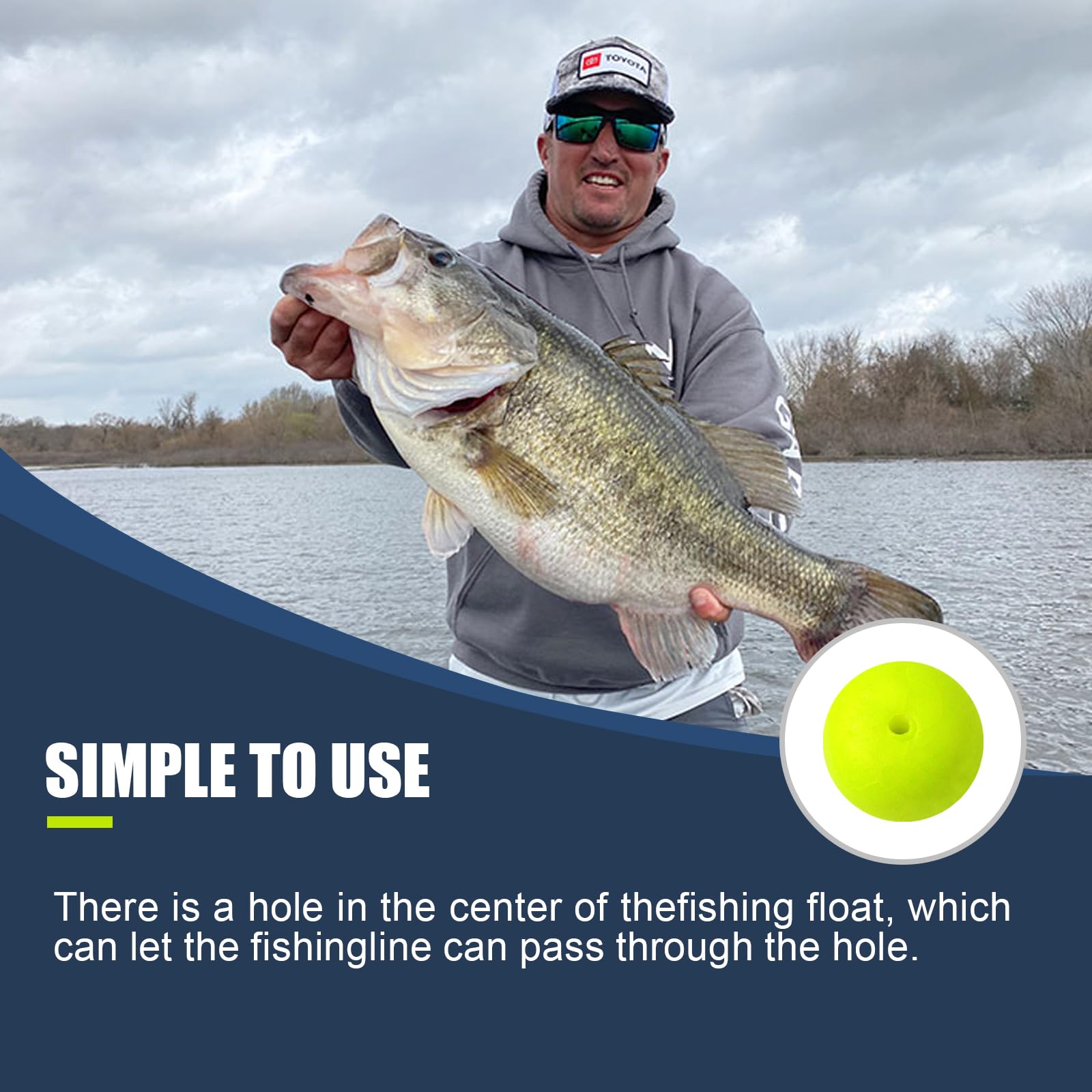 Spinner rig setup with foam float for surf fishing