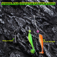 MAFIMOEA high-low surf fishing rig with a 5/0 hook